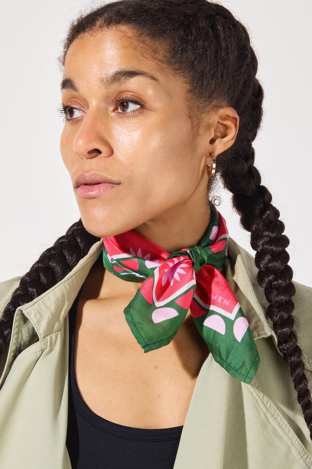 Crab Silk Scarf