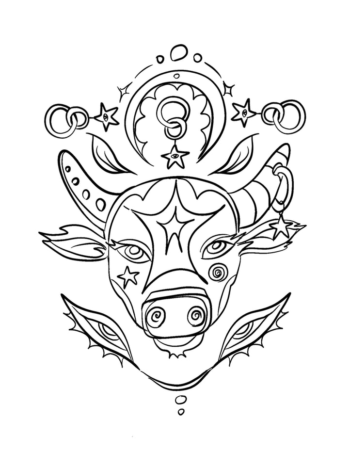 Zodiac Sign Coloring Book