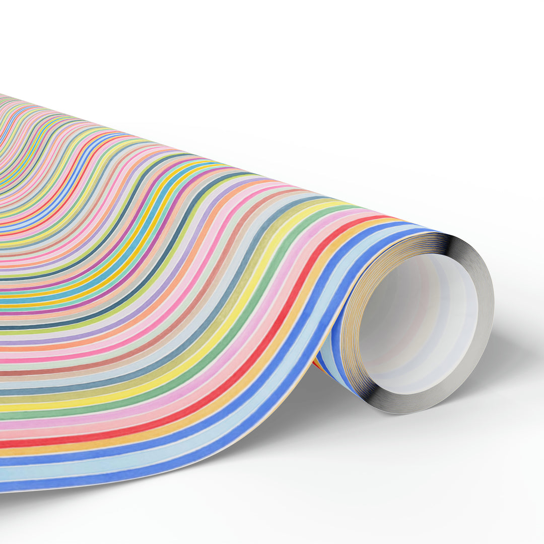 Rainbow Stripe by Sylvie Vo Wrapping Paper