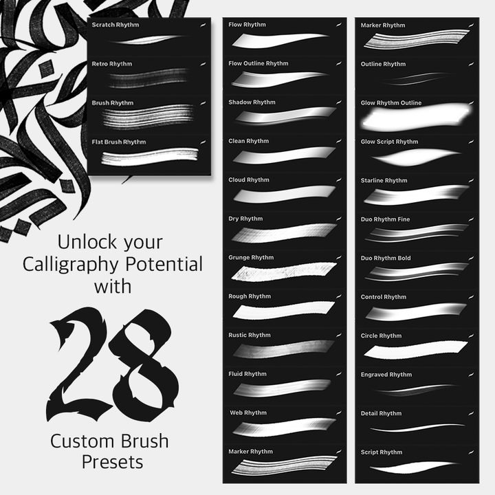 LETTERHYTHM CALLIGRAPHY BRUSH V1