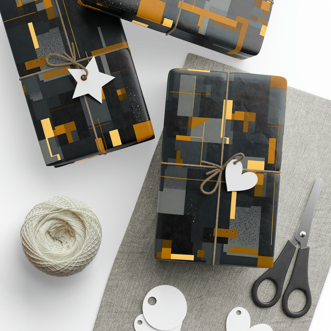 Black & Gold by Dyor247x Wrapping Paper