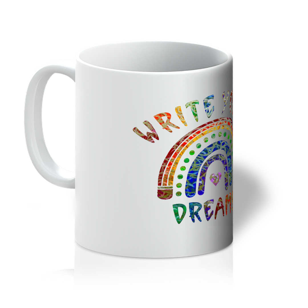 Write Your Dreams Art Mug