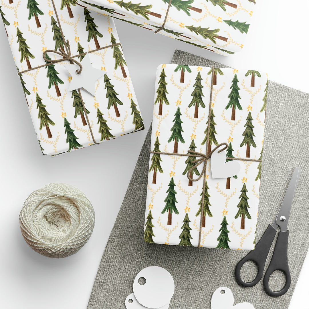 Xmas Trees by Laura Santiago Wrapping Paper