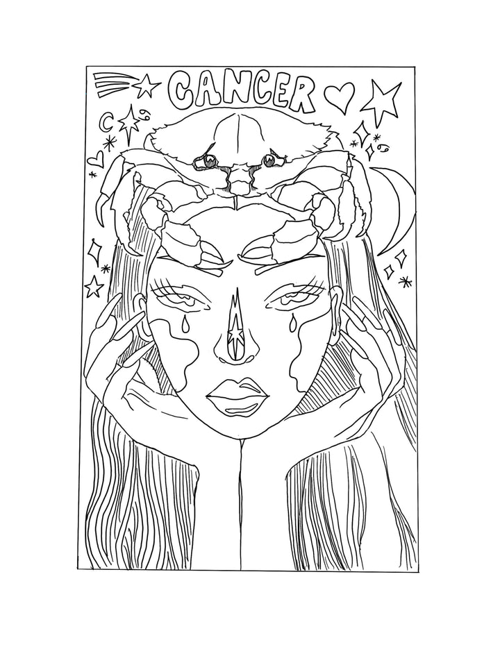 Zodiac Sign Coloring Book