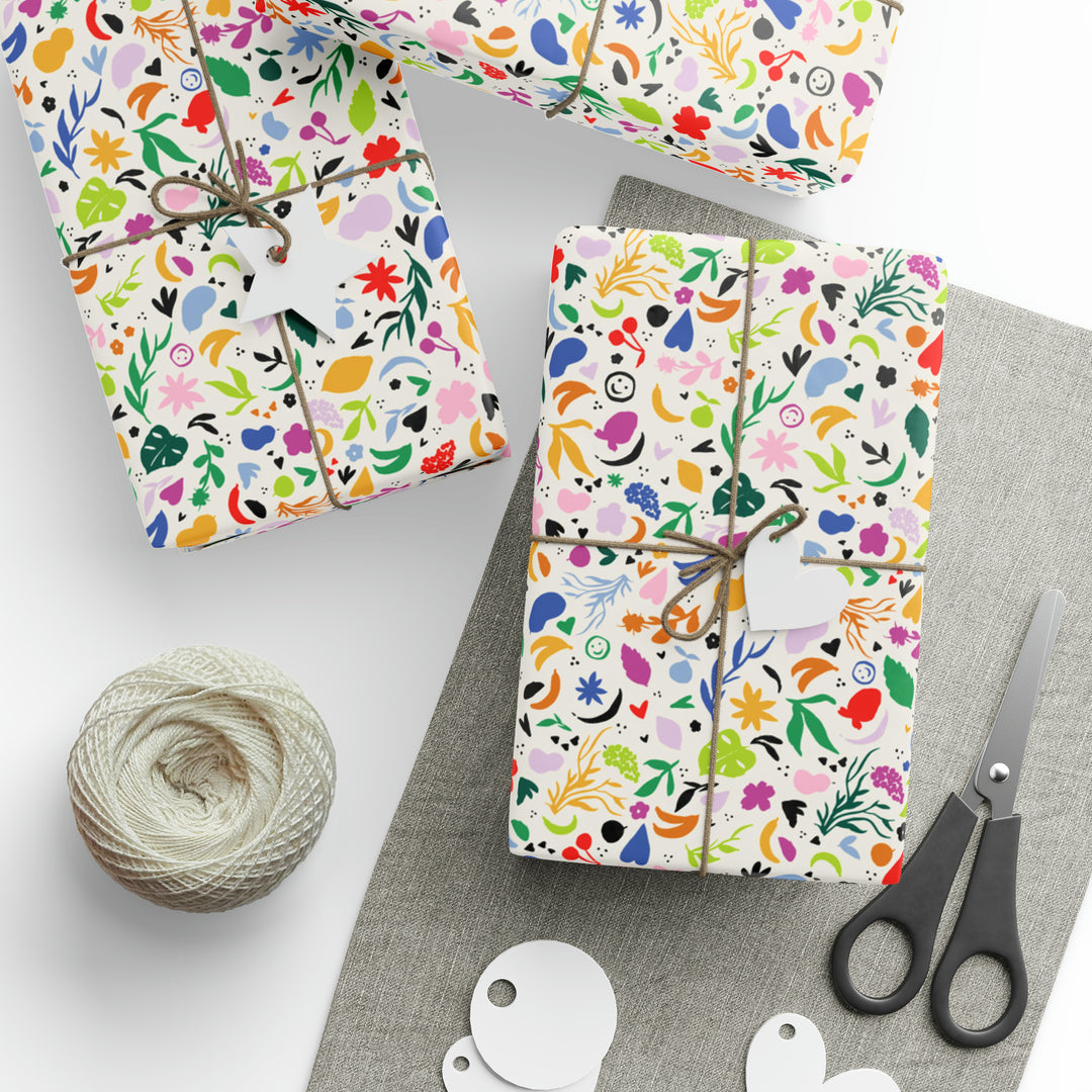 Brain Confetti by Sylvie Vo Wrapping Paper