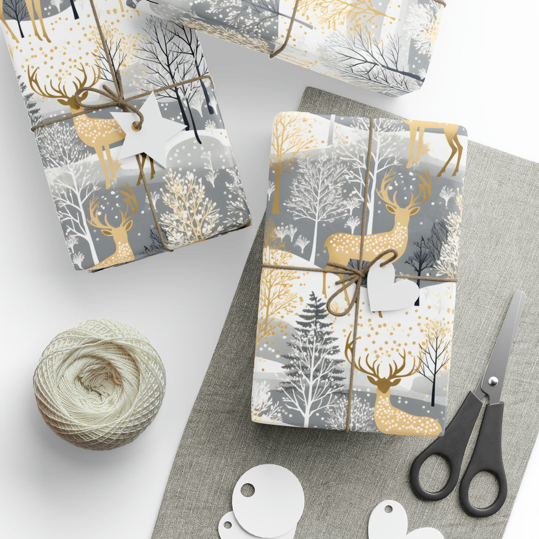 Winter Deer by Sour Power Wrapping Paper