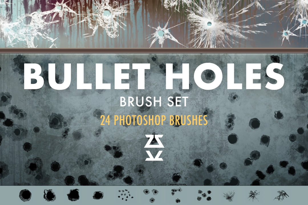 Bullet Holes Brush Set