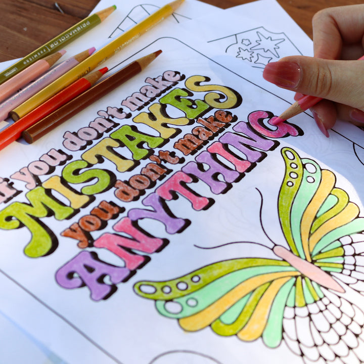 printable coloring sheet 10-Pack