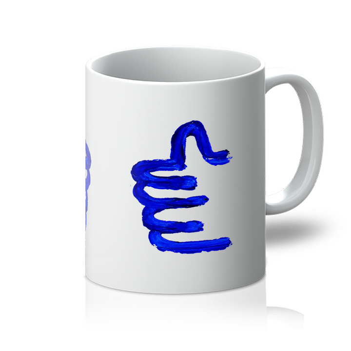 Hands holding mug