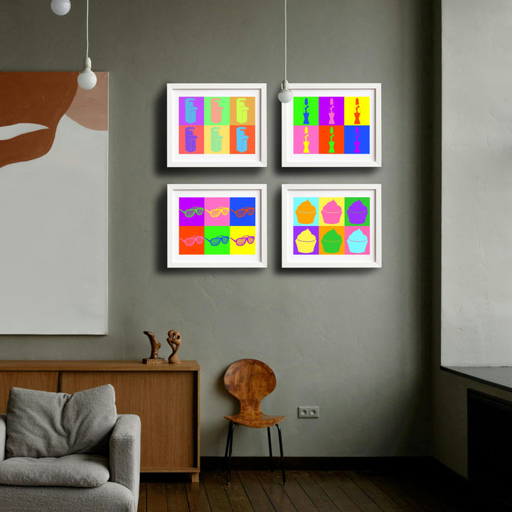 Nostalgia Wall Art Combo - Retro Pop Art Collection