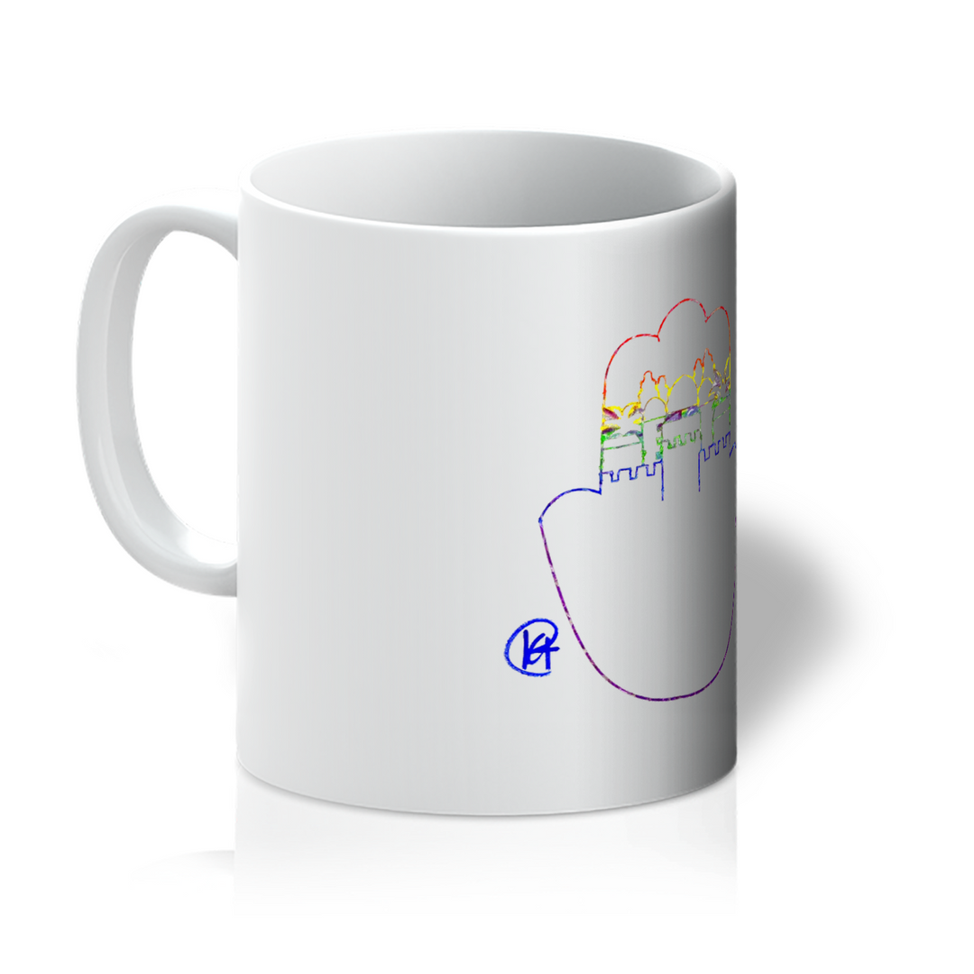 Jerusalem Hamsa Art Mug