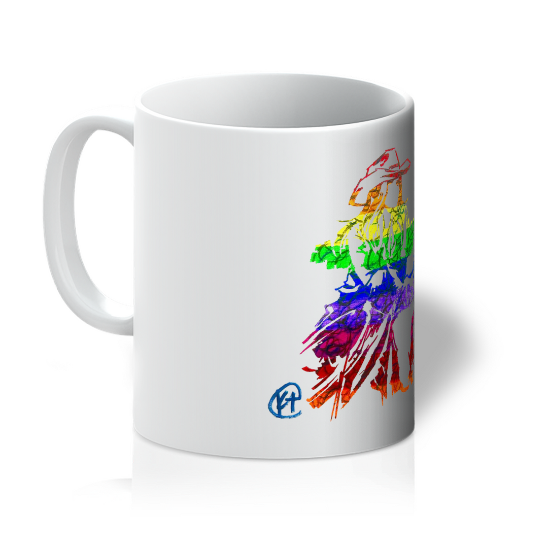 Rainbow Cowgirl Art Mug