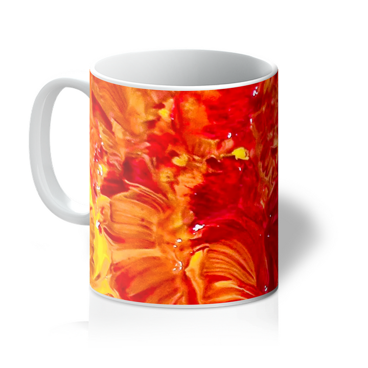 Fireball Jelly Gouache Painting Mug