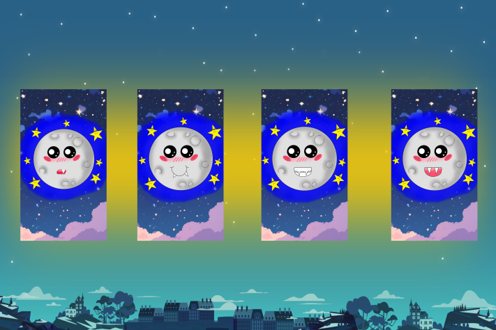 11 Cute Halloween Kawaii Moon Wallpapers and Screenlock by sillyindustries