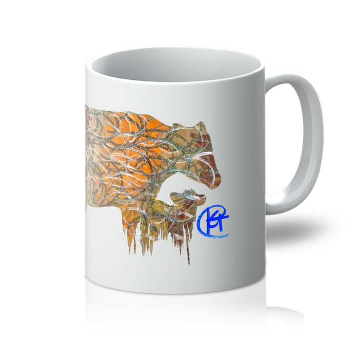 Bison Mom Squad Art Mug