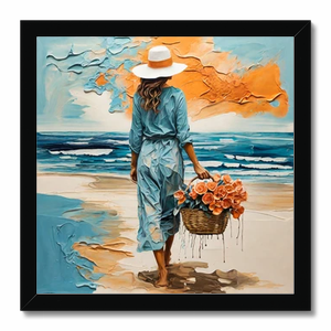 Walking on Cala Saona Fine Art Print