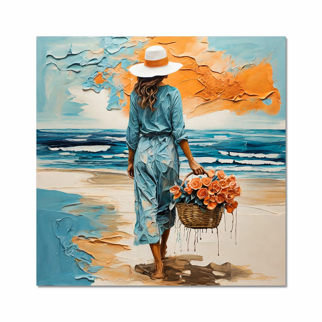 Walking on Cala Saona Fine Art Print