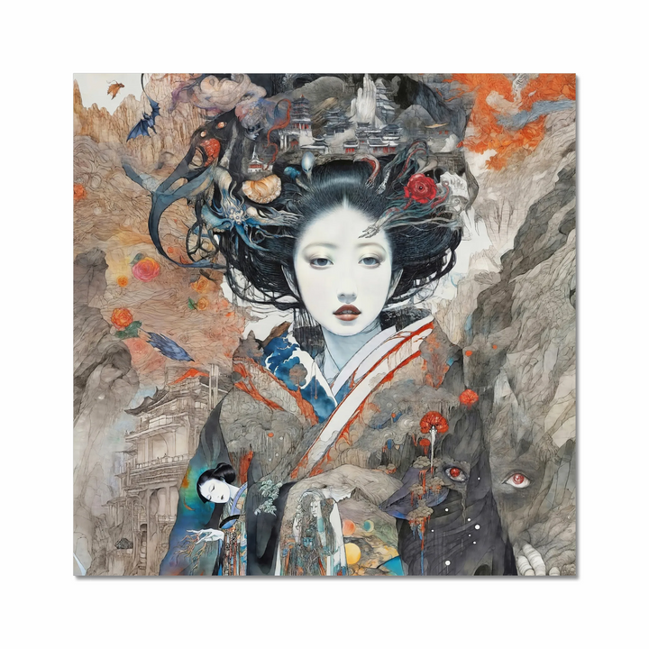 An Enigmatic Oiran in a Mystical Realm