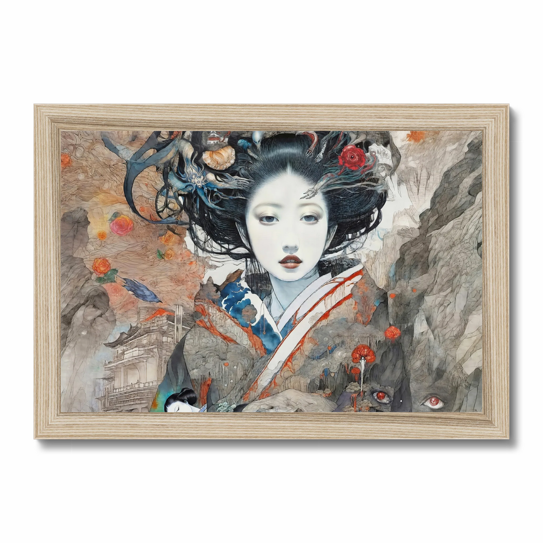 An Enigmatic Oiran in a Mystical Realm