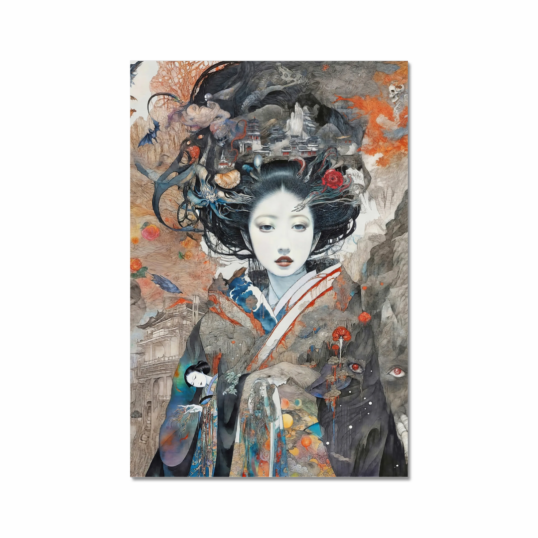 An Enigmatic Oiran in a Mystical Realm