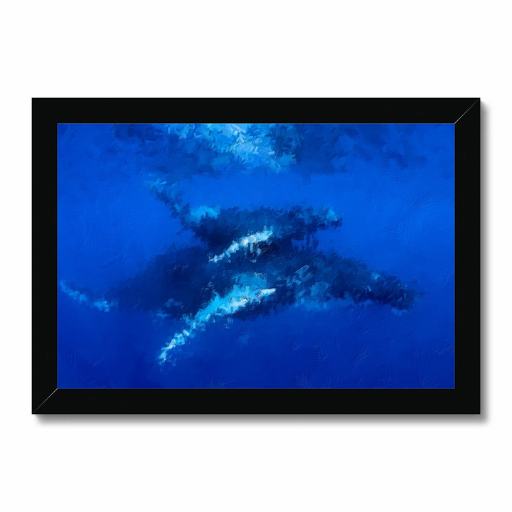 Humpback Blue Whale with Calf