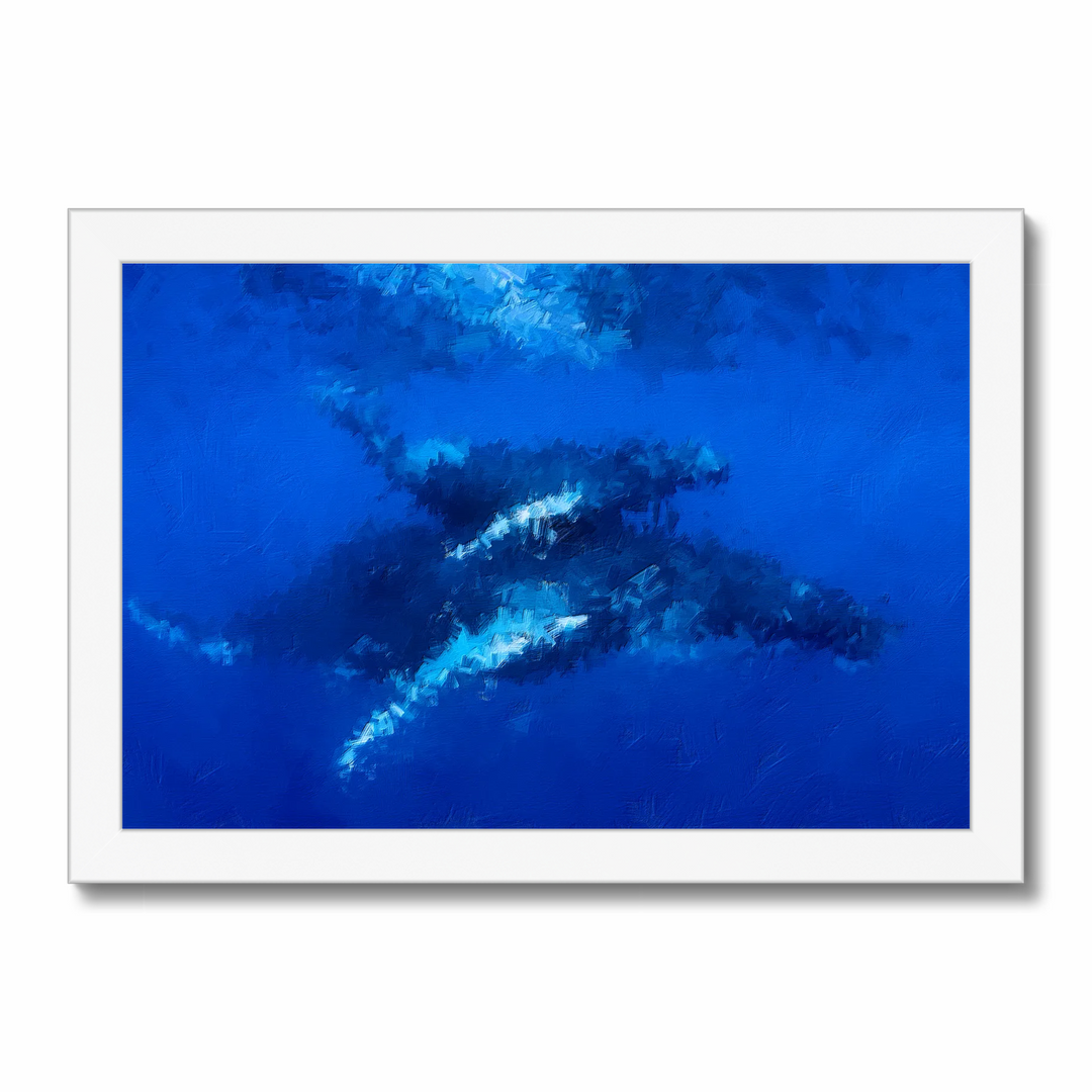 Humpback Blue Whale with Calf