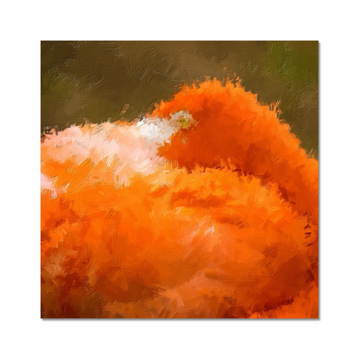 Red Flamingo, Sleeping Beauty in Digital Artwork