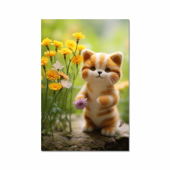 Felted Tiger Cub