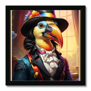 "Portrait of a domestic animal, a dandy Rainbow toucan, 18th century"