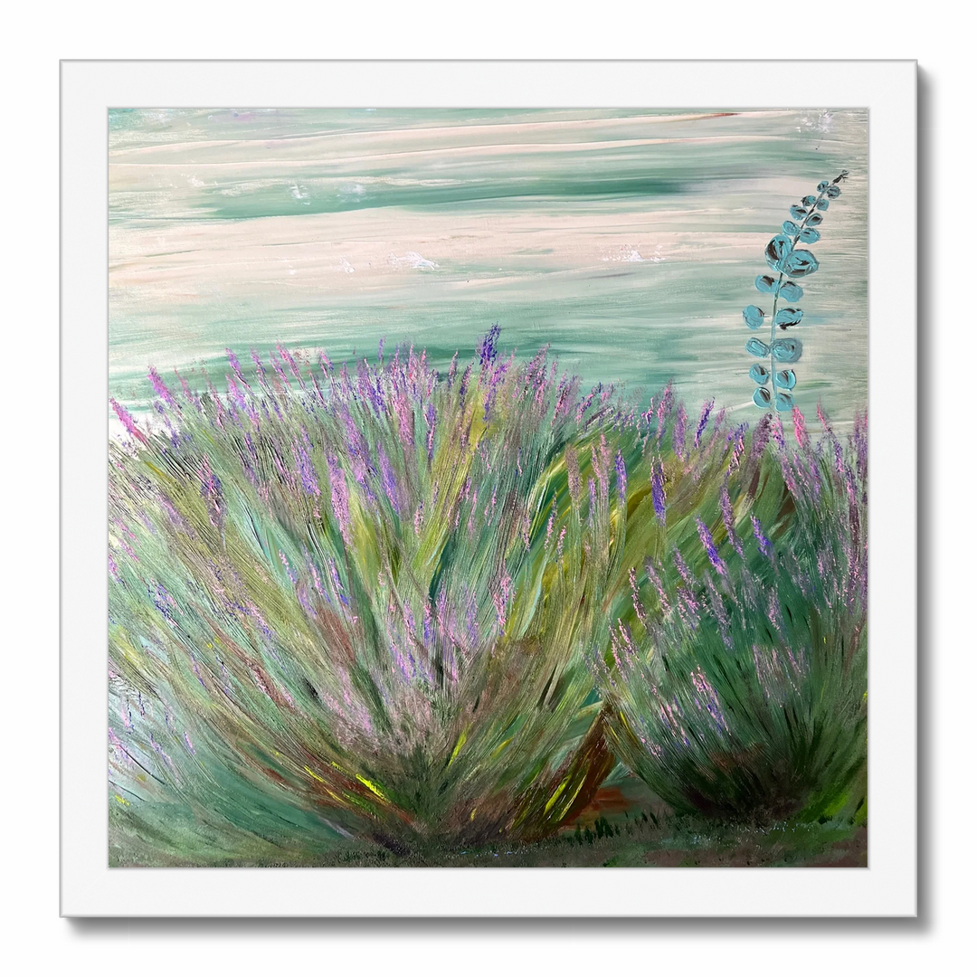 Caro Ramonde - Lavanda dal mio giardino - olio su tela 2023 100 x 100 cm