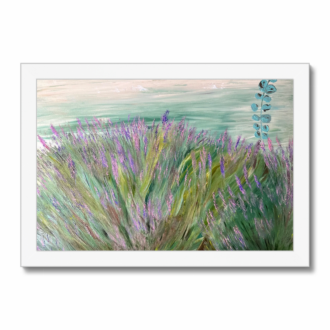 Caro Ramonde - Lavanda dal mio giardino - olio su tela 2023 100 x 100 cm