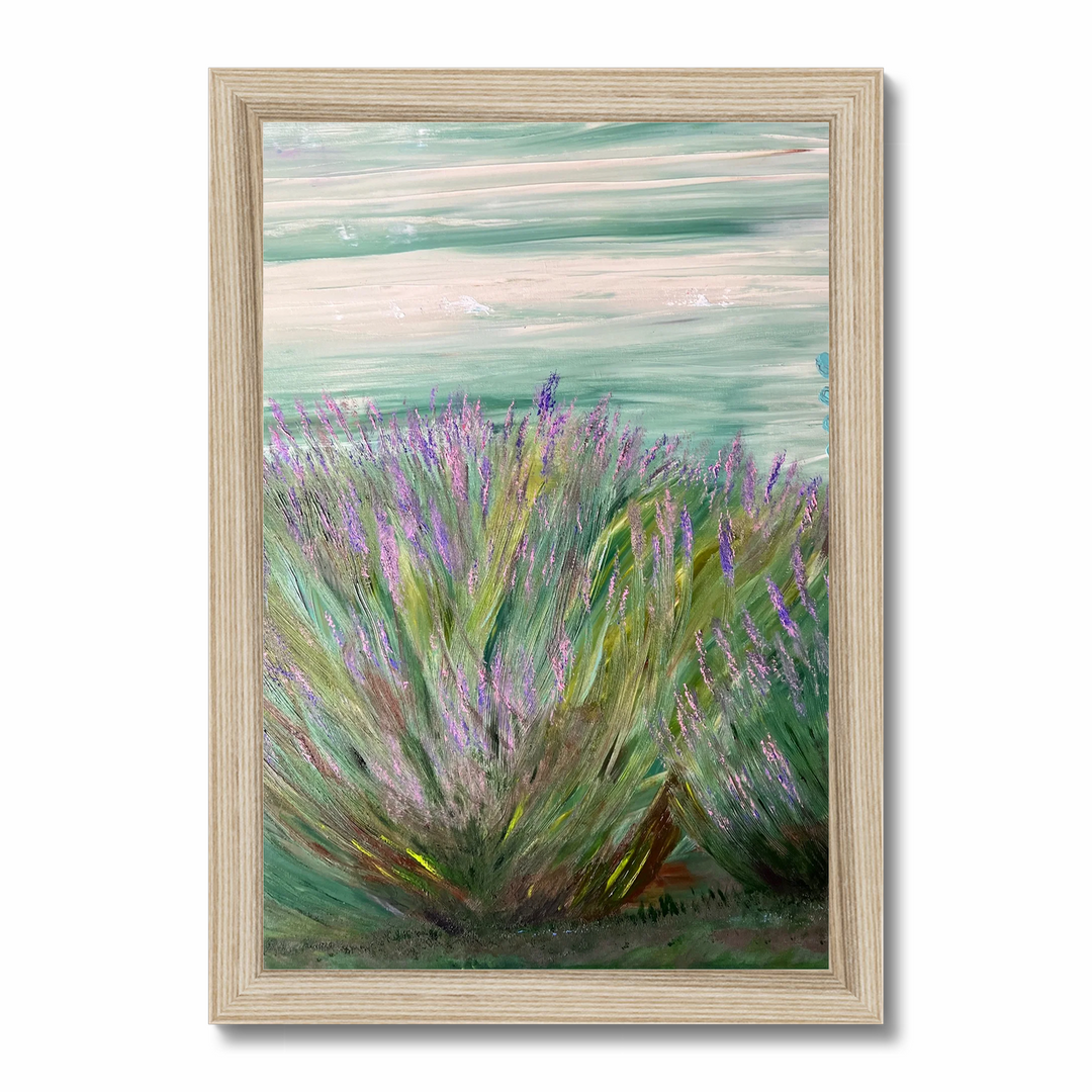 Caro Ramonde - Lavanda dal mio giardino - olio su tela 2023 100 x 100 cm