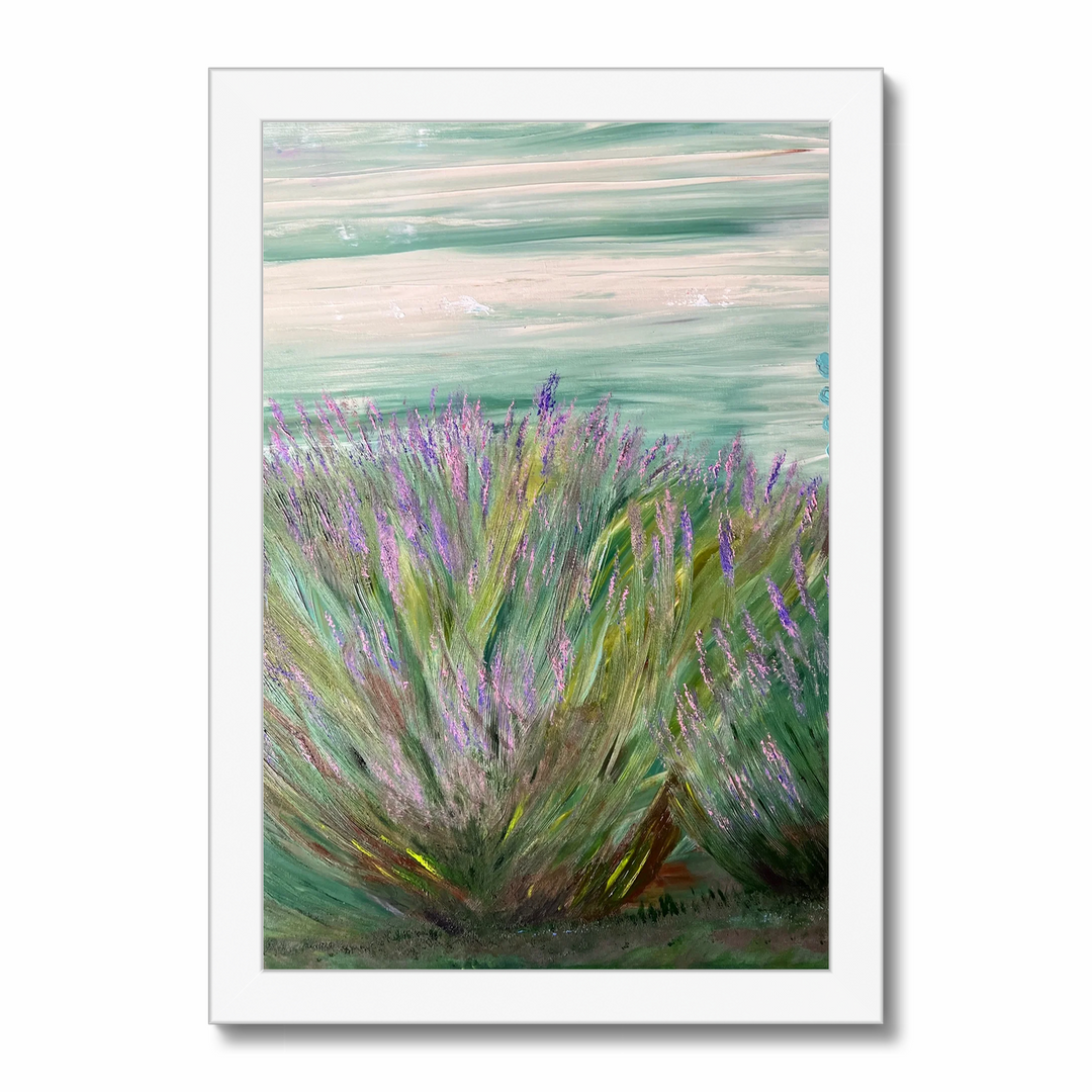 Caro Ramonde - Lavanda dal mio giardino - olio su tela 2023 100 x 100 cm