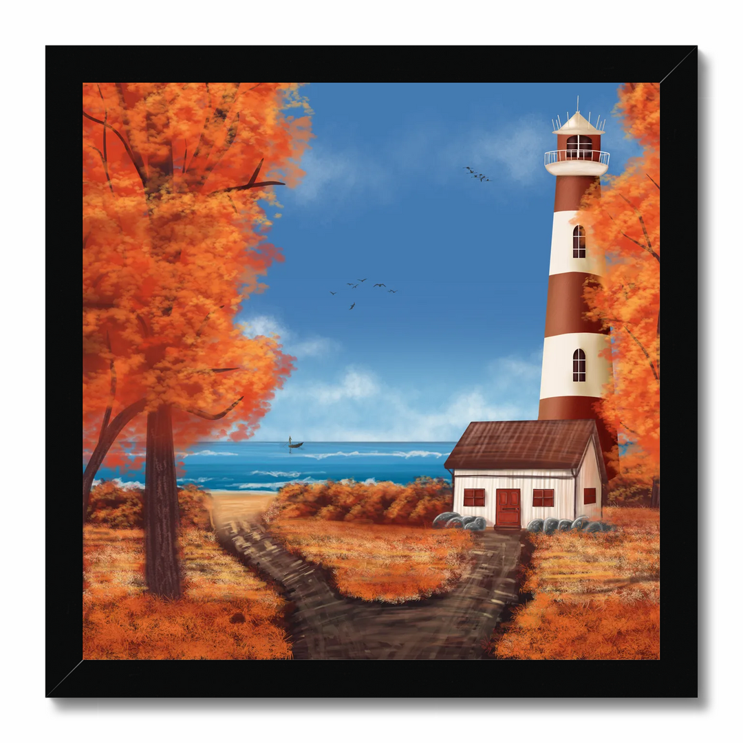 Lighthouse in Fall