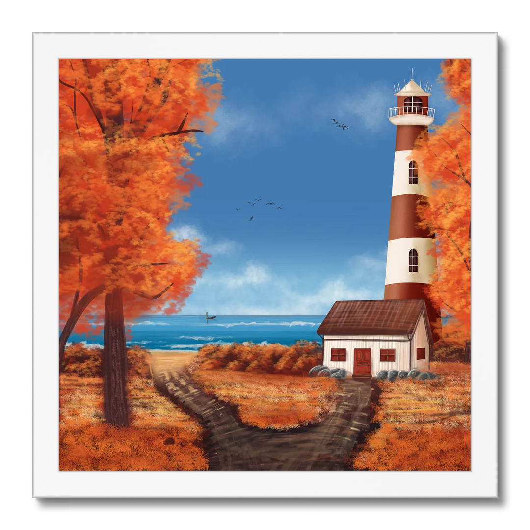 Lighthouse in Fall