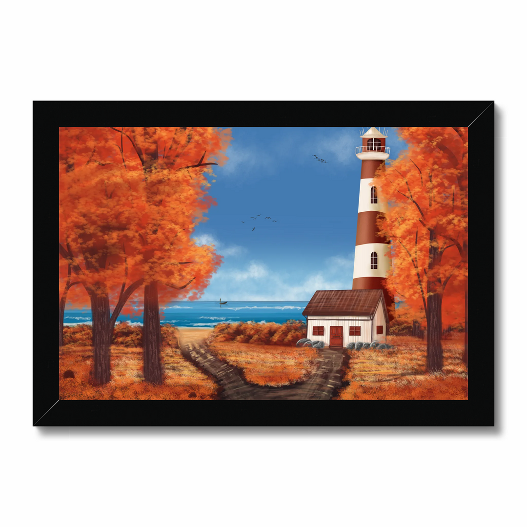 Lighthouse in Fall