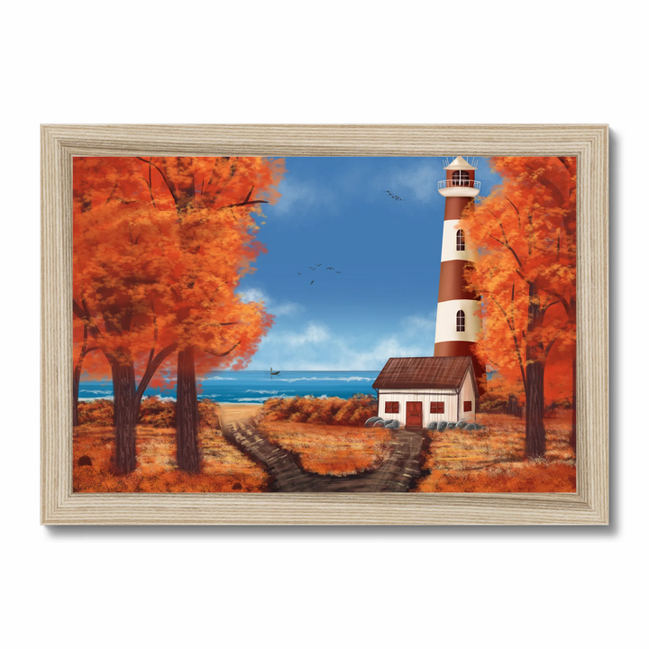 Lighthouse in Fall