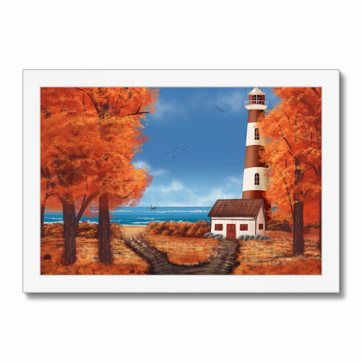 Lighthouse in Fall