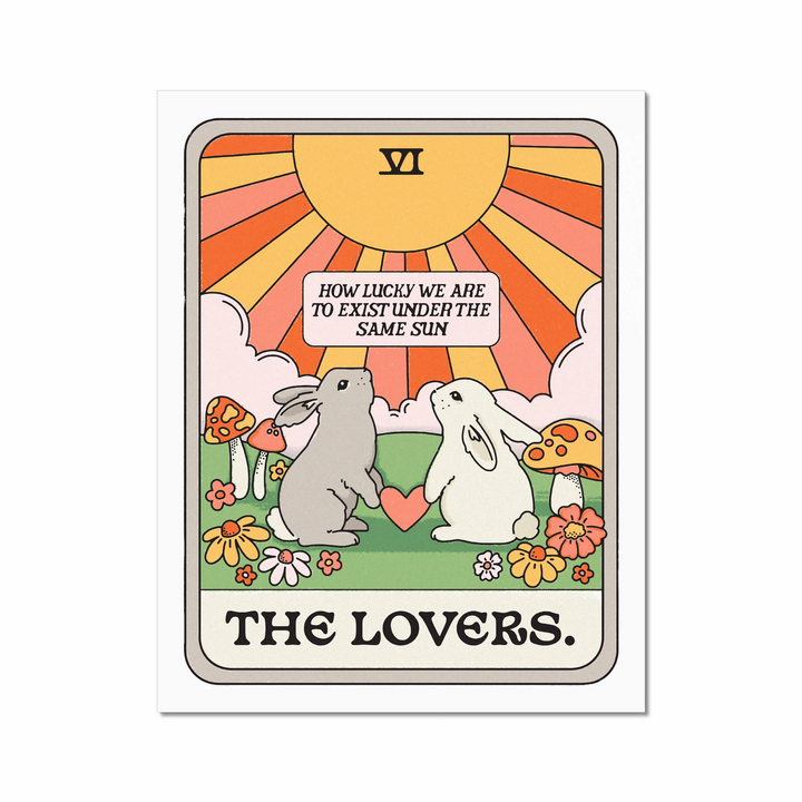 The Lovers Tarot Card Art Print