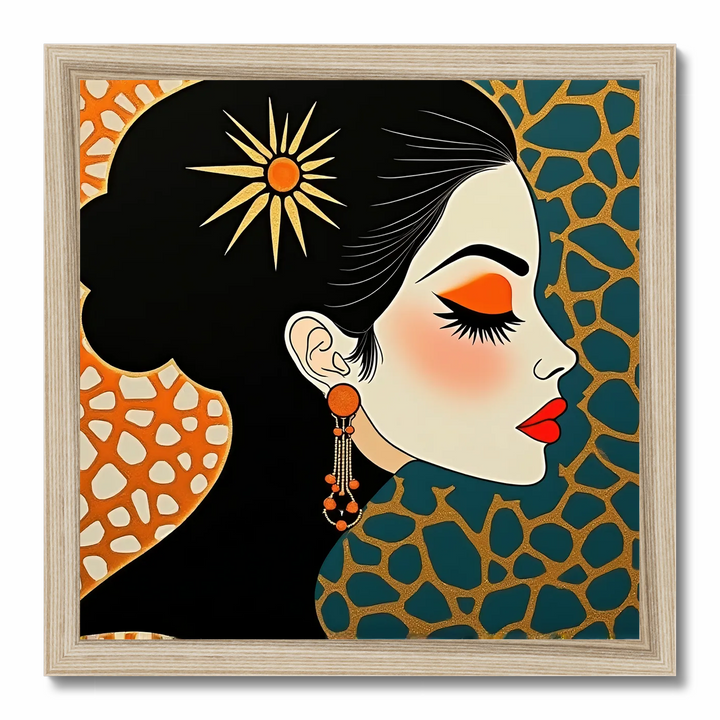 Woman with Orange Eye-shadow