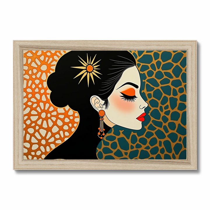 Woman with Orange Eye-shadow