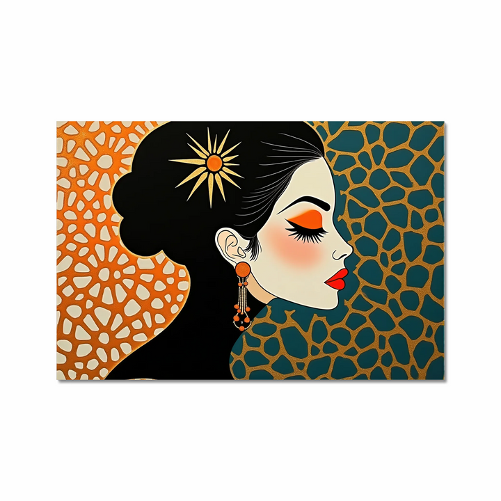 Woman with Orange Eye-shadow