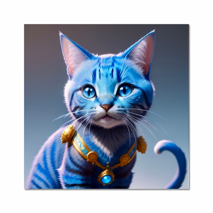 Blue Crazy cat