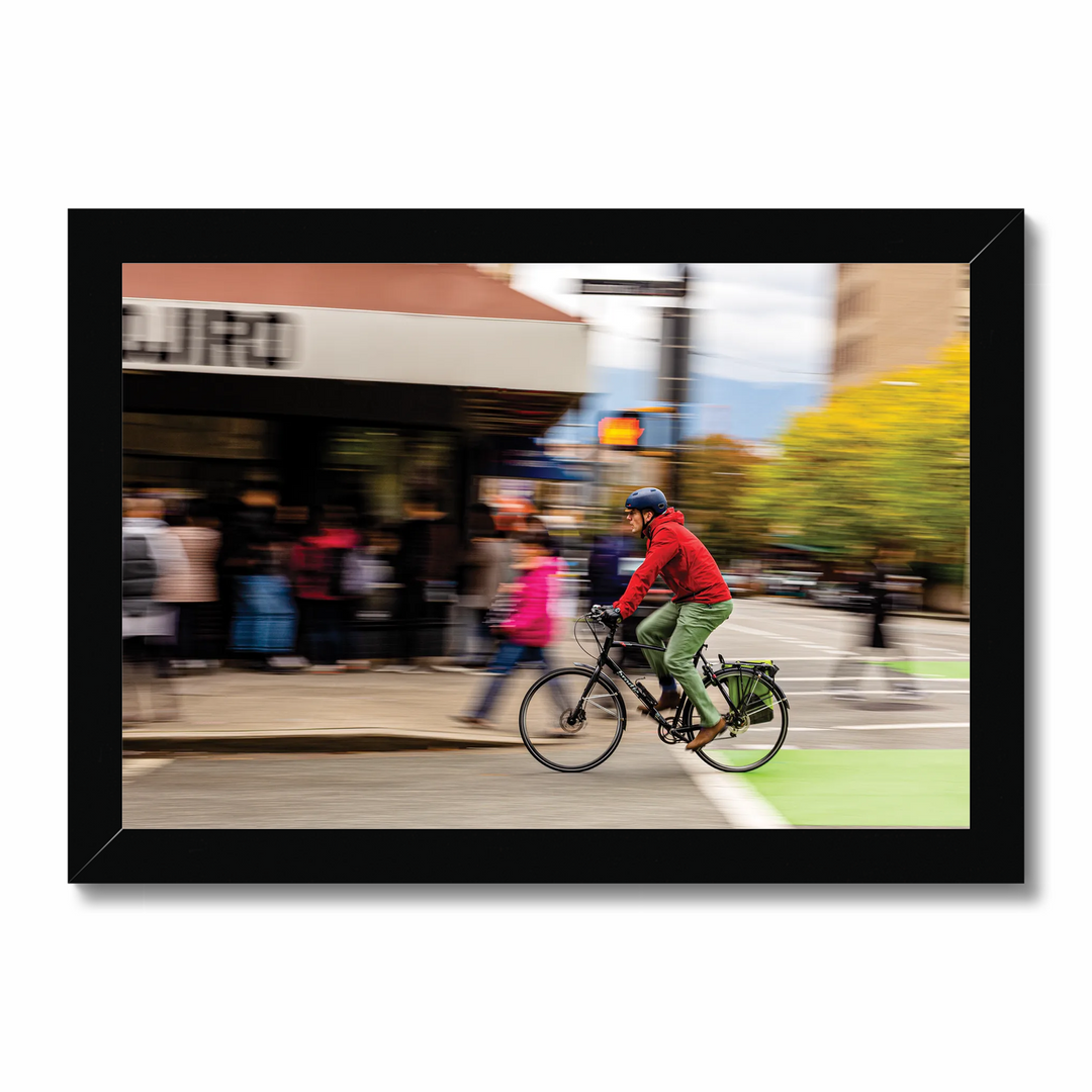 Cyclist in Motion