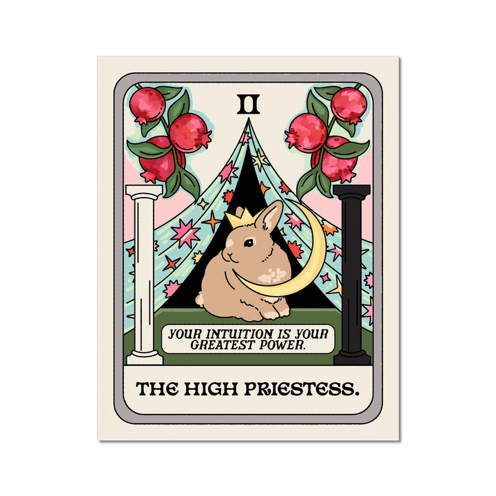 High Priestess Tarot Card Print