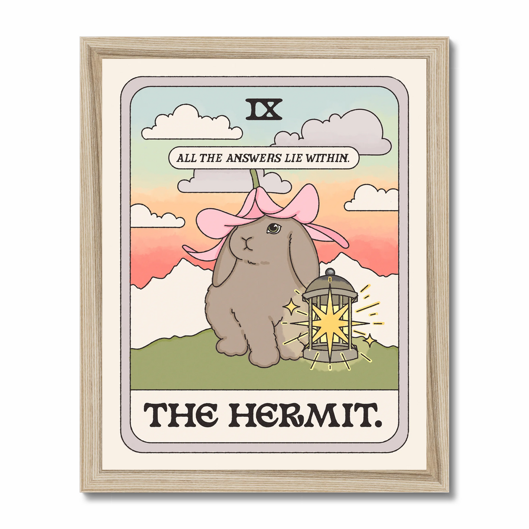 The Hermit Tarot Card Art Print