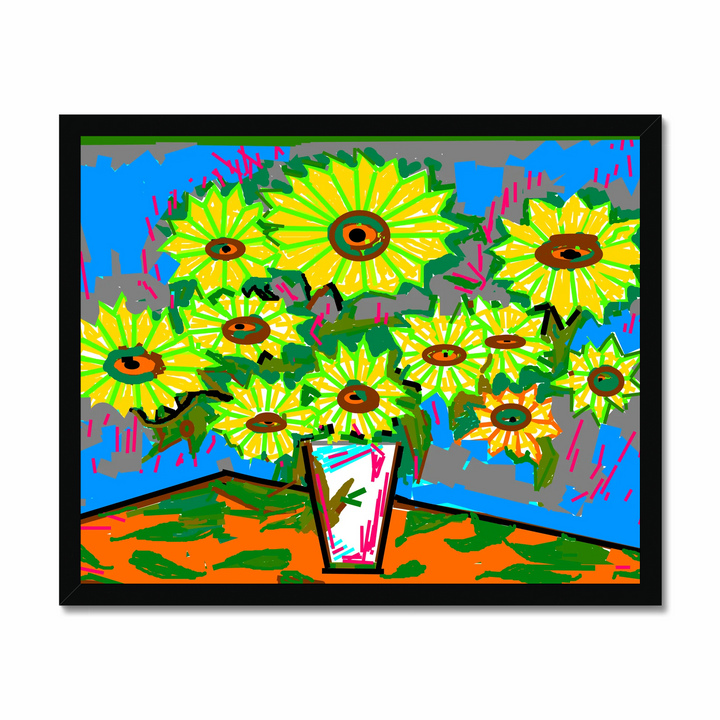 SUN FLOWERSAND GLASS