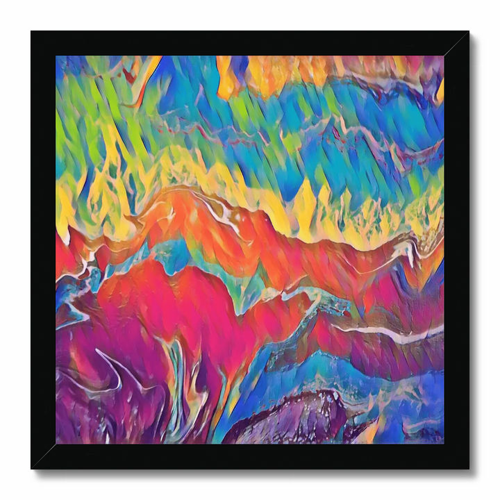 Colorburst - Vibrant Explosion of Blues, Purples, Pinks, and Yellow