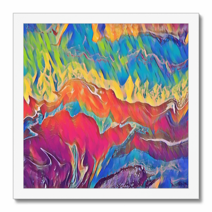 Colorburst - Vibrant Explosion of Blues, Purples, Pinks, and Yellow