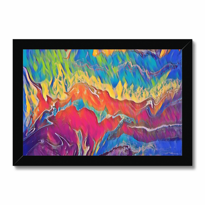 Colorburst - Vibrant Explosion of Blues, Purples, Pinks, and Yellow